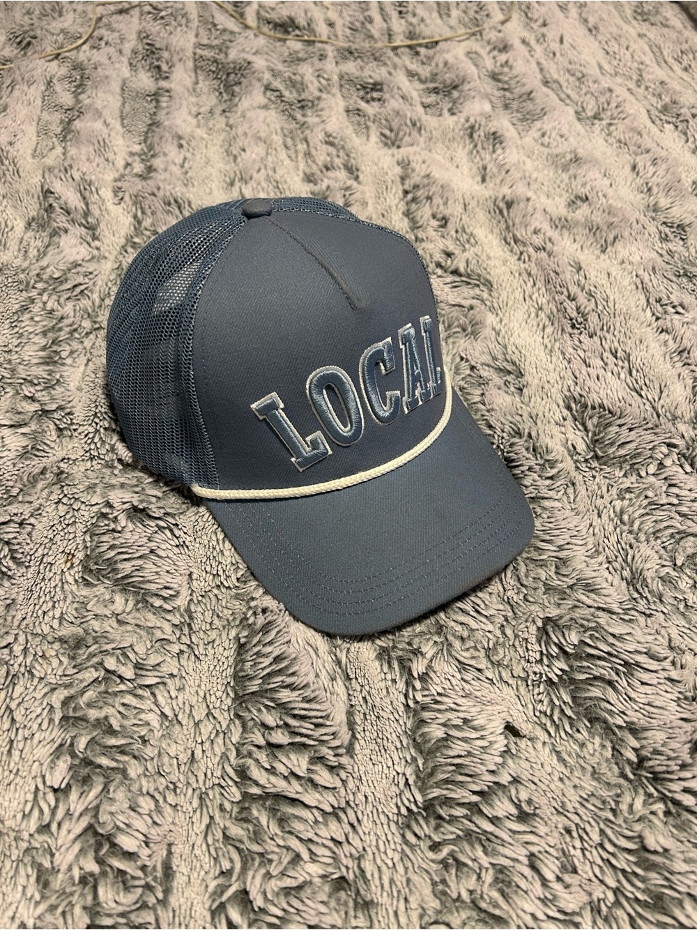 LOCAL Embroidered Rope Trucker Hat - Slate Blue
